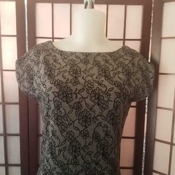 ZARA BLACK AND GRAY DRESS SIZEM - Picture 7 of 8